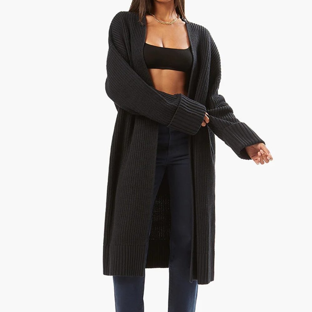 COATIGAN CHUNKY SWEATER BLACK - SOLD OUT EVERYWHERE!